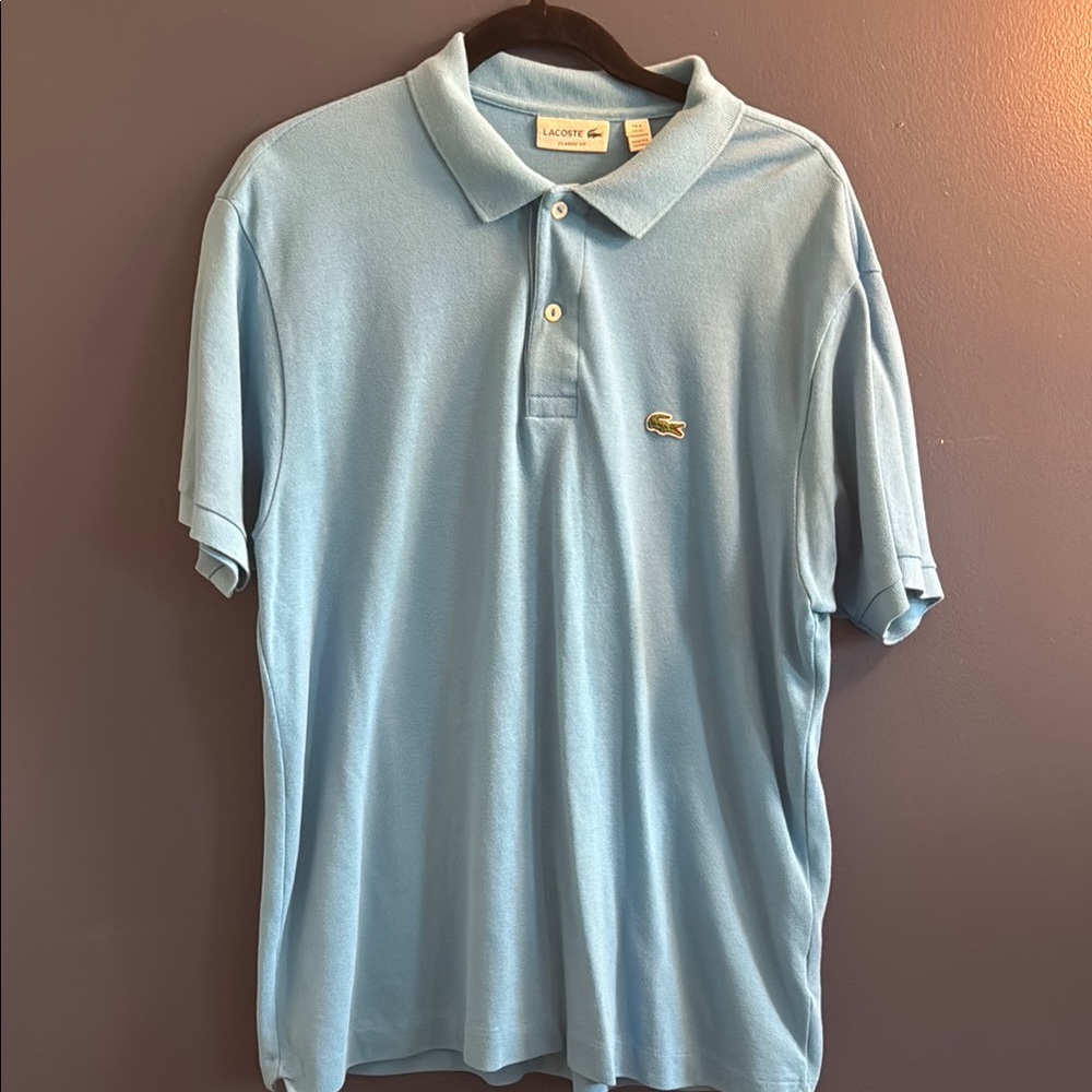 Lacoste Blue Polo Shirt Classic Design